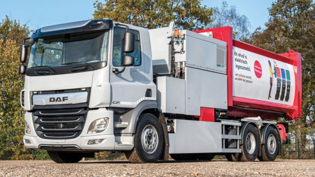 Τώρα και 3άξονο ηλεκτρικό DAF CF